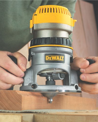 DEWALT DW618 2-1/4 HP Electronic Variable-Speed Fixed-Base Router