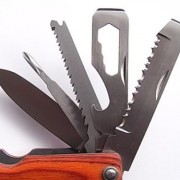 CoBean 8 in 1 multi-function stainless steel hammer wrench pliers saw blade knife tools set