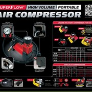 Q Industries HV-35 SuperFlow 12-Volt 140 PSI Air Compressor