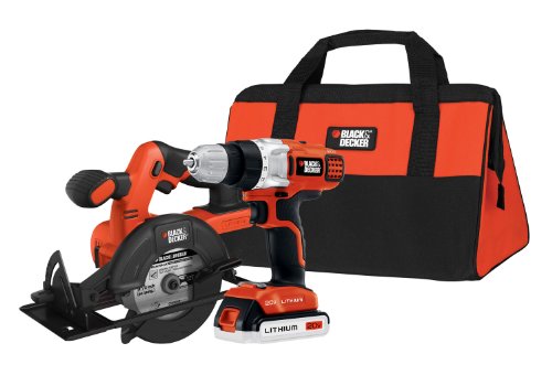 Black & Decker BDCD220CS 20-Volt MAX Lithium-Ion Drill/Driver and Circular Saw Kit