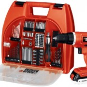 Black & Decker BDC120VA100 20-Volt MAX Lithium-Ion Drill Kit with 100 Accessories