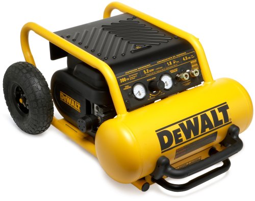 DEWALT D55146 4-1/2-Gallon 200-PSI Hand Carry Compressor with Wheels