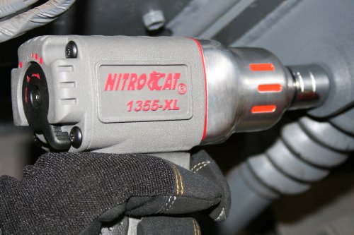 NitroCat 1355-XL 3/8-Inch Composite Air Impact Wrench With Twin Hammer Mechanism