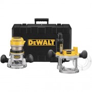 DEWALT DW618PK 12-AMP 2-1/4 HP Plunge and Fixed-Base Variable-Speed Router Kit