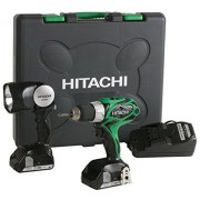 Hitachi DS18DSAL 18-Volt 1/2-Inch Lithium-Ion Cordless Drill/Driver (Includes 2 Batteries + Flashlight)