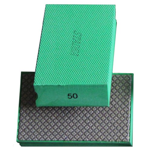 STADEA Diamond Hand Polishing Pads Electroplated/Resin Set for Granite Concrete Terazzo Polishing