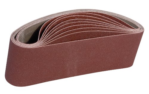 ALEKO® 4-Inch x 24-Inch 120 Grit Aluminum Oxide Sanding Belt, 10-Pack