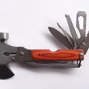 CoBean 8 in 1 multi-function stainless steel hammer wrench pliers saw blade knife tools set