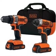 Black & Decker BDCD220IA 20-Volt MAX Lithium-Ion Drill/Driver and Impact Driver with 2 Batteries Black & Decker BDCD220IA 20-Volt MAX Lithium-Ion Drill/Driver and Impact Driver with 2 Batteries