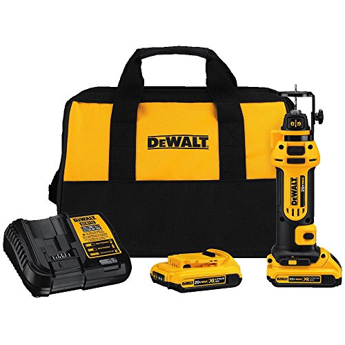 DEWALT DCS551D2 20V Max Lithium Ion Cordless Drywall Cut-Out Tool Kit