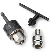 Neiko 20754A 3/8-Inch Conversion Chuck for Impact Drivers with Quick Change Shank and 1/2-Inch Adapter Neiko 20754A 3/8-Inch Conversion Chuck for Impact Drivers with Quick Change Shank and 1/2-Inch Adapter